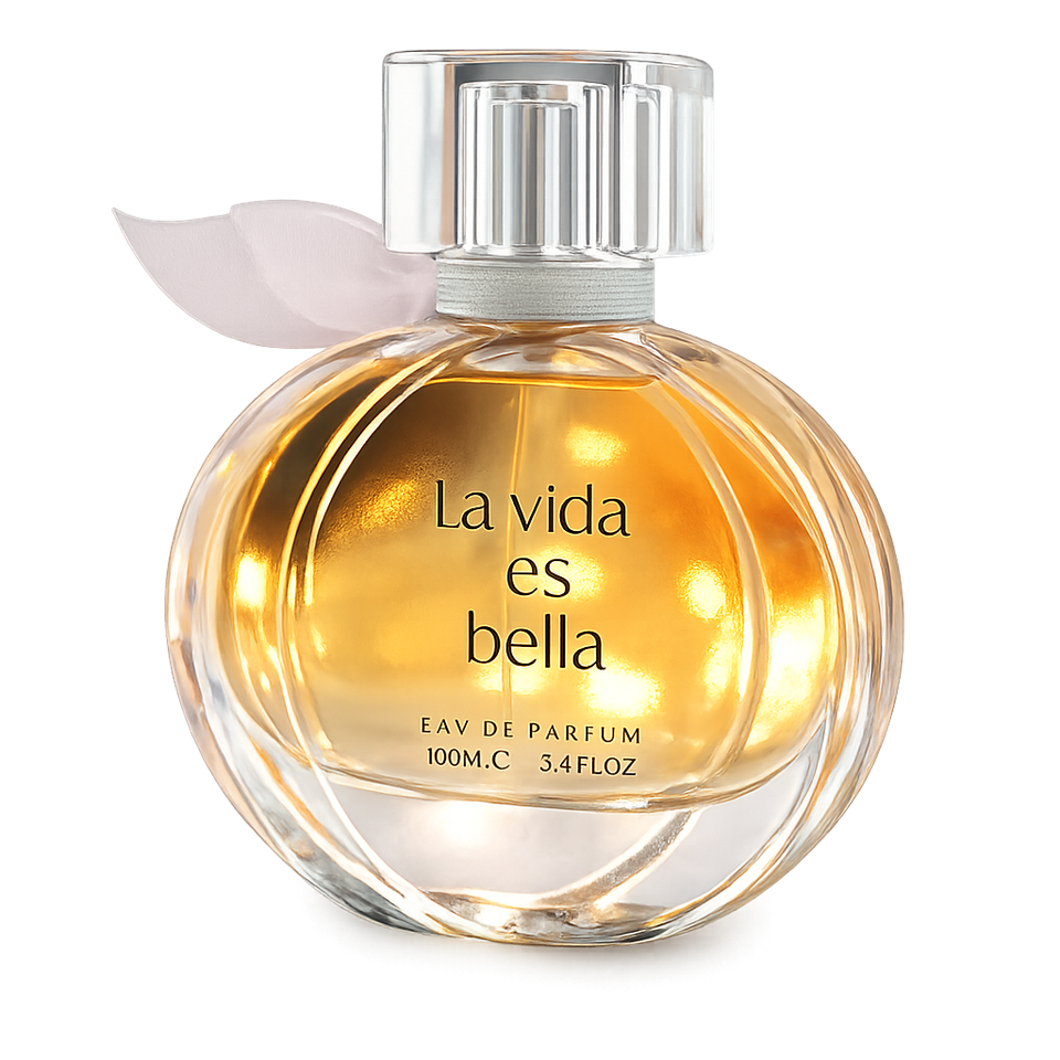 Fragrance World La Vida Es Bella 100ml eau de parfum bottle — Perfume Studio
