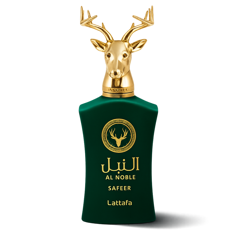Lattafa Al Noble Safeer 100ml eau de parfum bottle — Perfume Studio