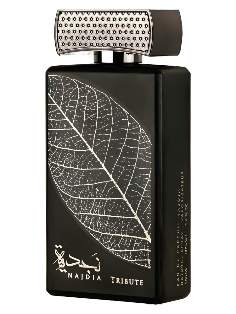 Lattafa Najdia Tribute 100ml eau de parfum bottle — Perfume Studio
