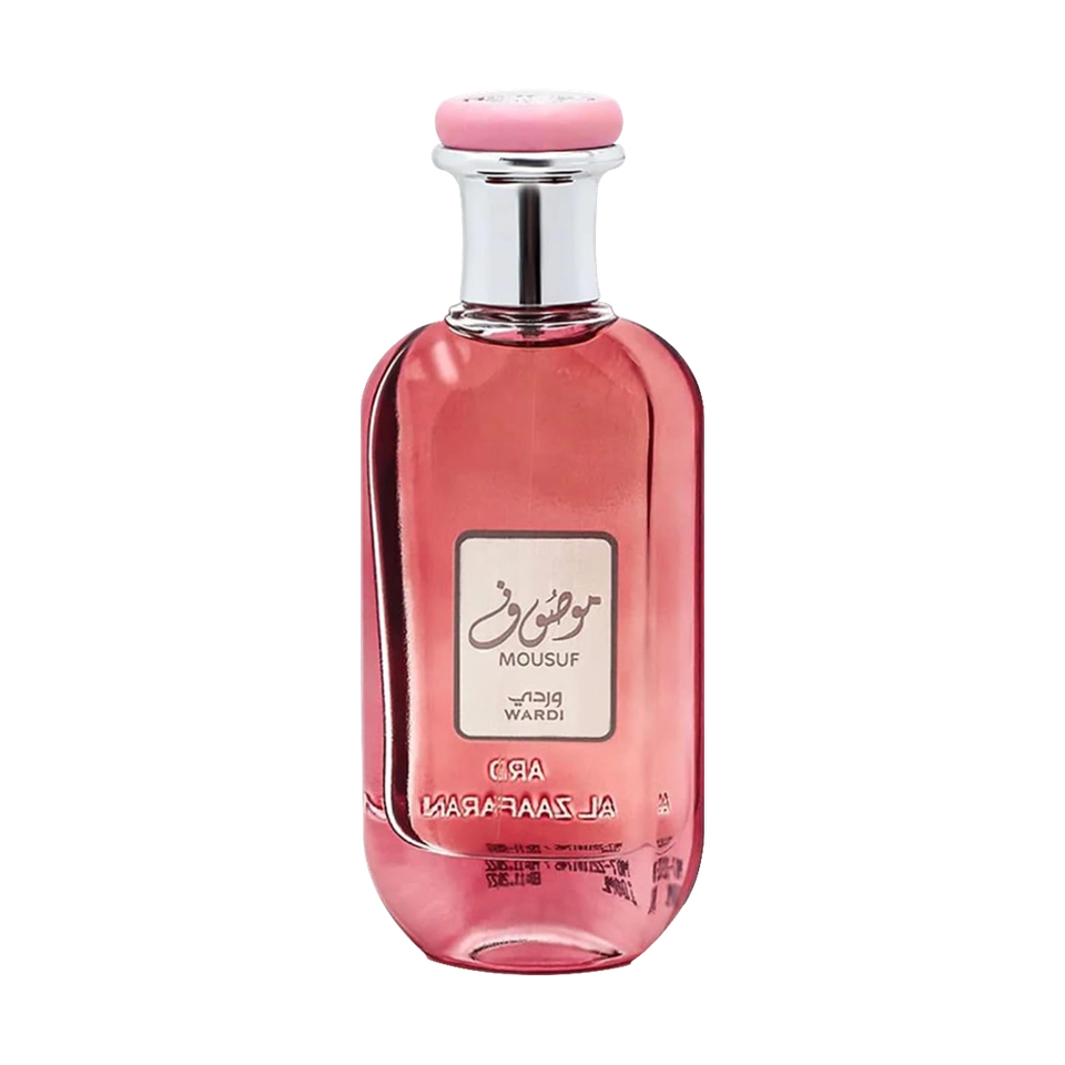 ARD AL ZAAFRAN Mousuf Wardi Pink 100ml 100ml eau de parfum bottle — Perfume Studio