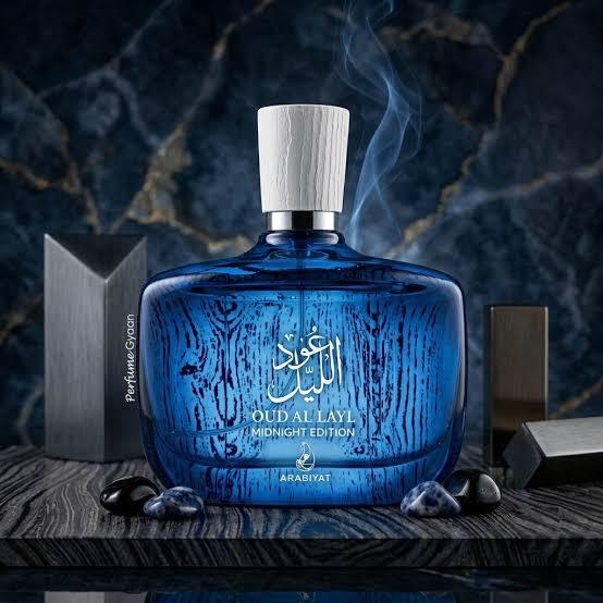 Arabiyat Oud Al Layal Midnight eau de parfum bottle — Perfume Studio