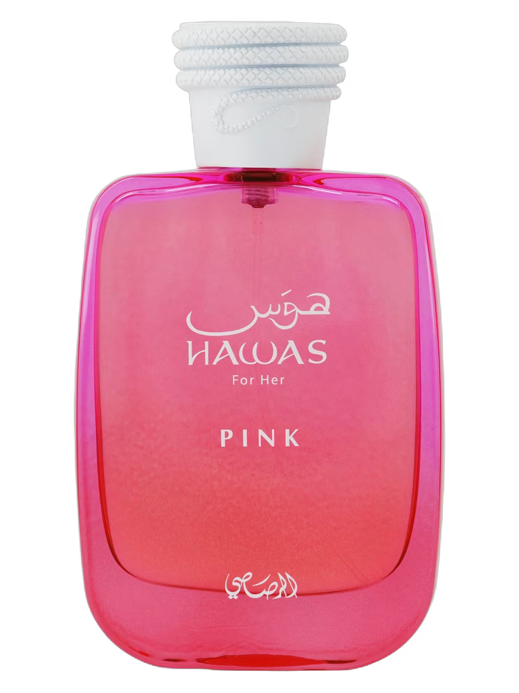Rasasi Hawas Pink 100ml eau de parfum bottle — Perfume Studio