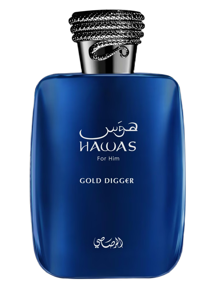 Rasasi HAWAS GOLD DIGGER 100ml eau de parfum bottle — Perfume Studio