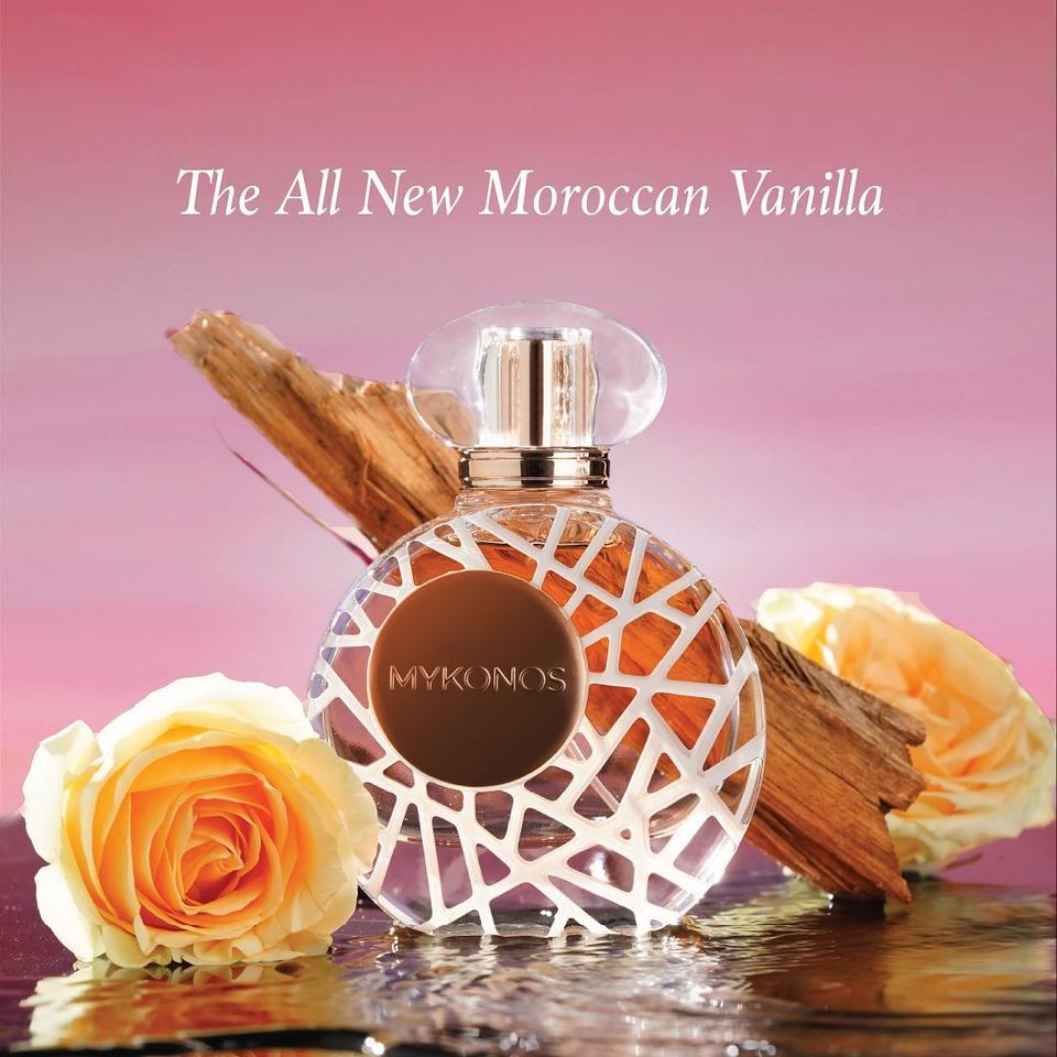 MYKONOS MOROCCAN VANILLA 100ml eau de parfum bottle: Perfume Studio