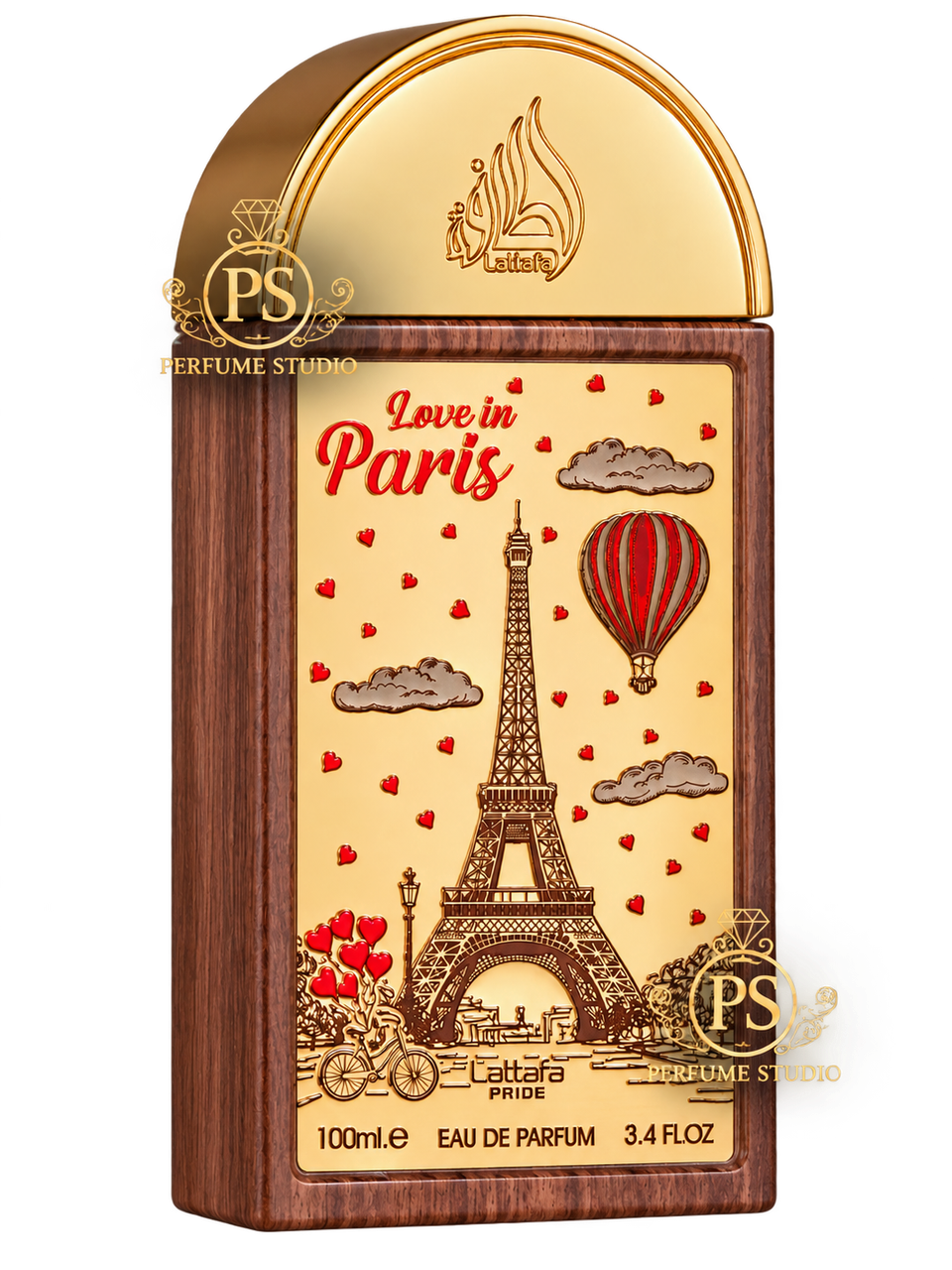 Lattafa Love In Paris 100ml Eau de Parfum bottle: Perfume Studio