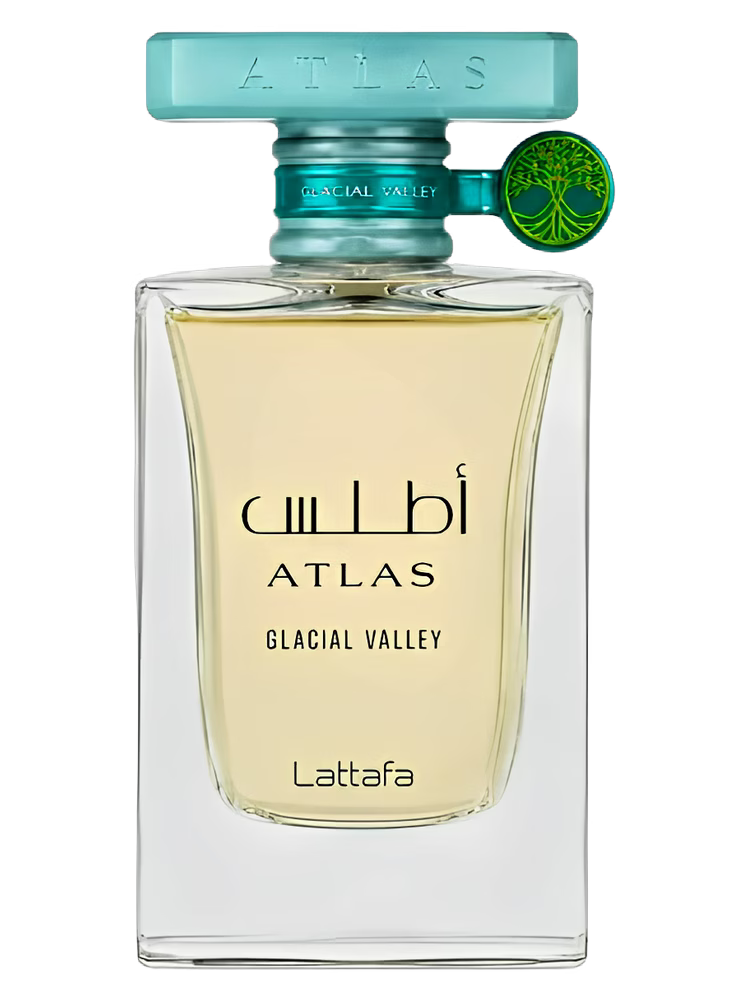 Lattafa ATLAS GLACIAL VALLEY 100ml Eau de Parfum bottle: Perfume Studio