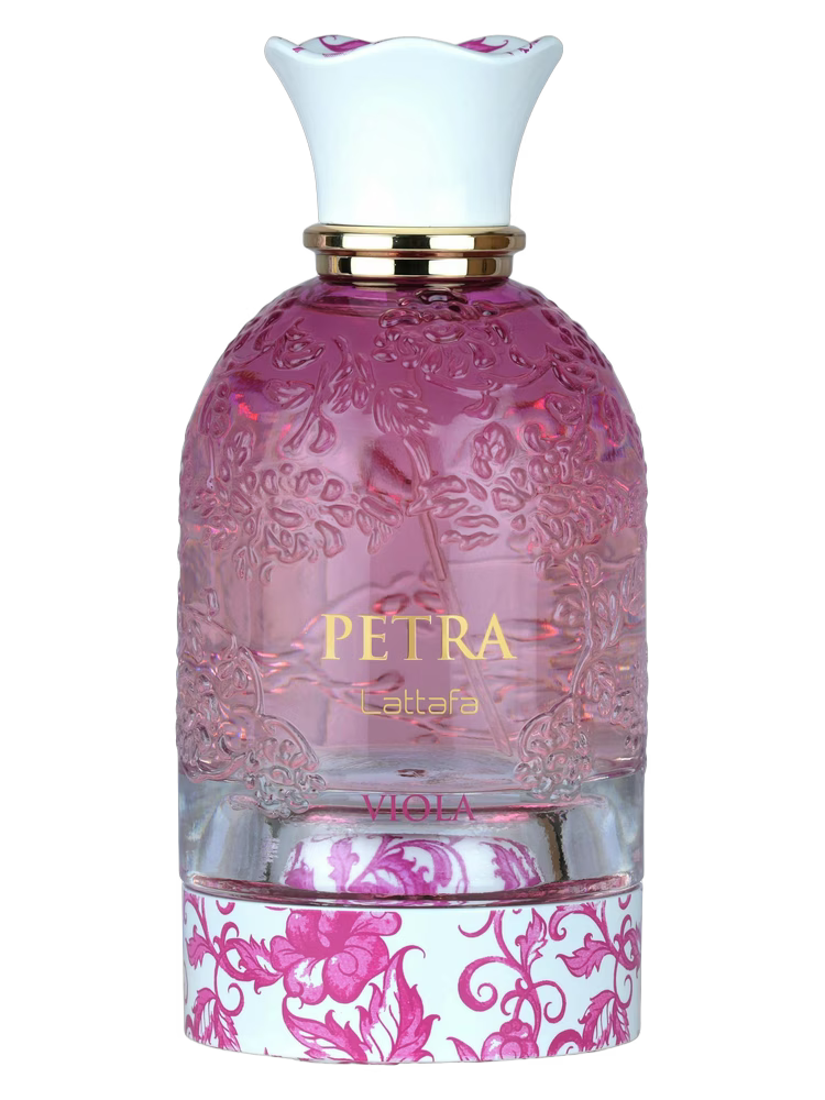 Lattafa PETRA VIOLA 100ml Eau de Parfum bottle: Perfume Studio