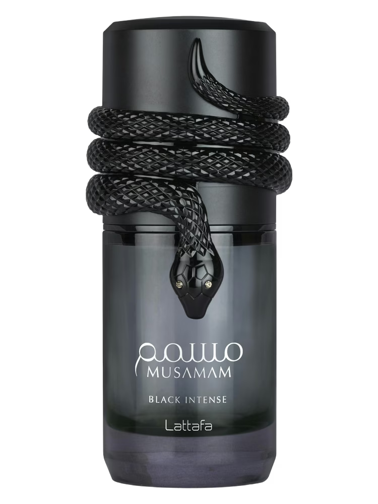 Lattafa MUSAMAM BLACK INTENSE 100ml Eau de Parfum bottle: Perfume Studio