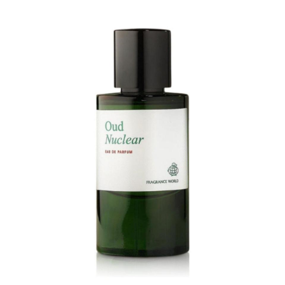 Fragrance World Oud Nuclear 60ml eau de parfum bottle — Perfume Studio