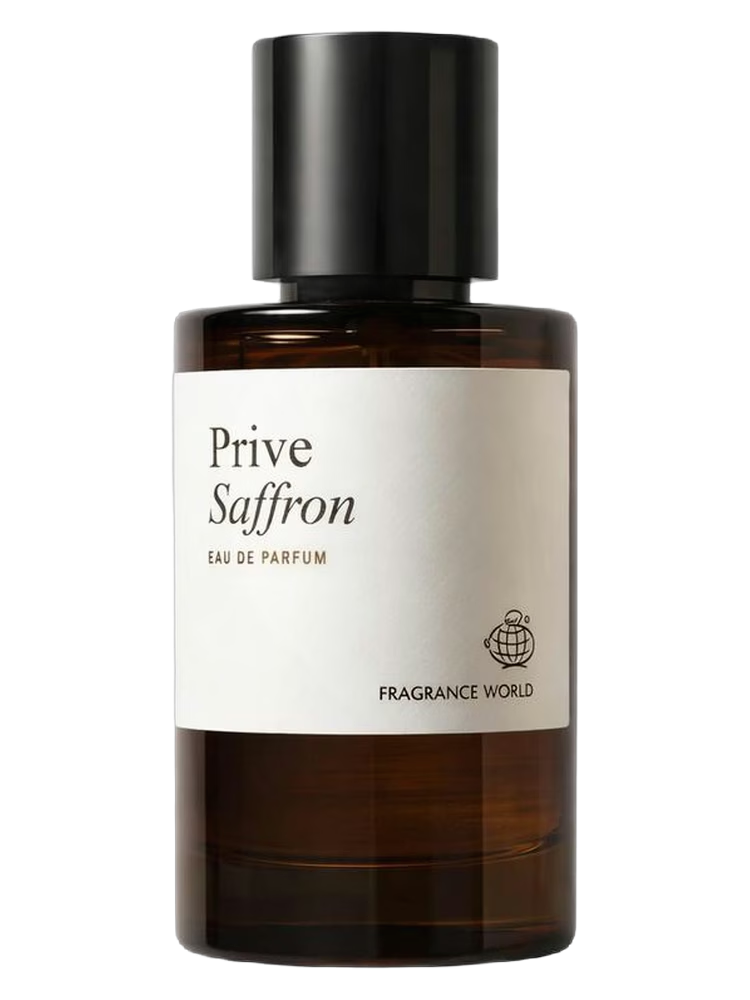 Fragrance World Prive Saffron 60ml eau de parfum bottle — Perfume Studio