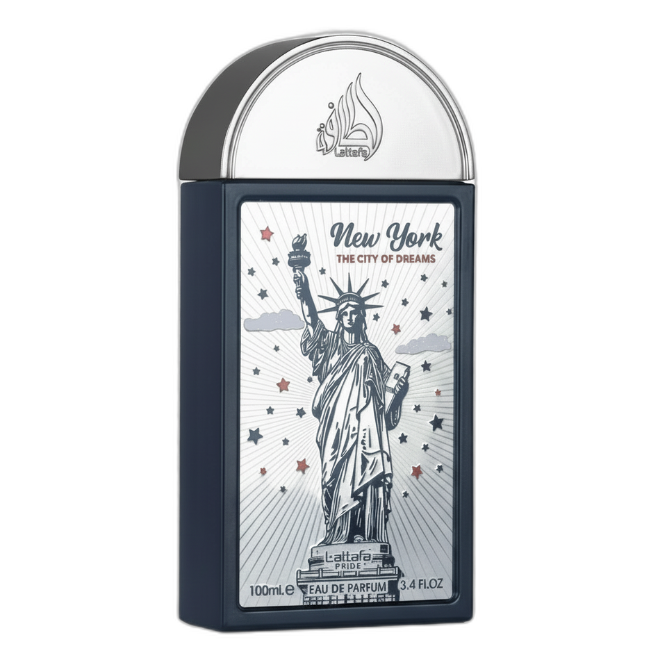 Lattafa New York The City Of Dreams Edp 100ml - Lattafa 100ml eau de parfum bottle — Perfume Studio