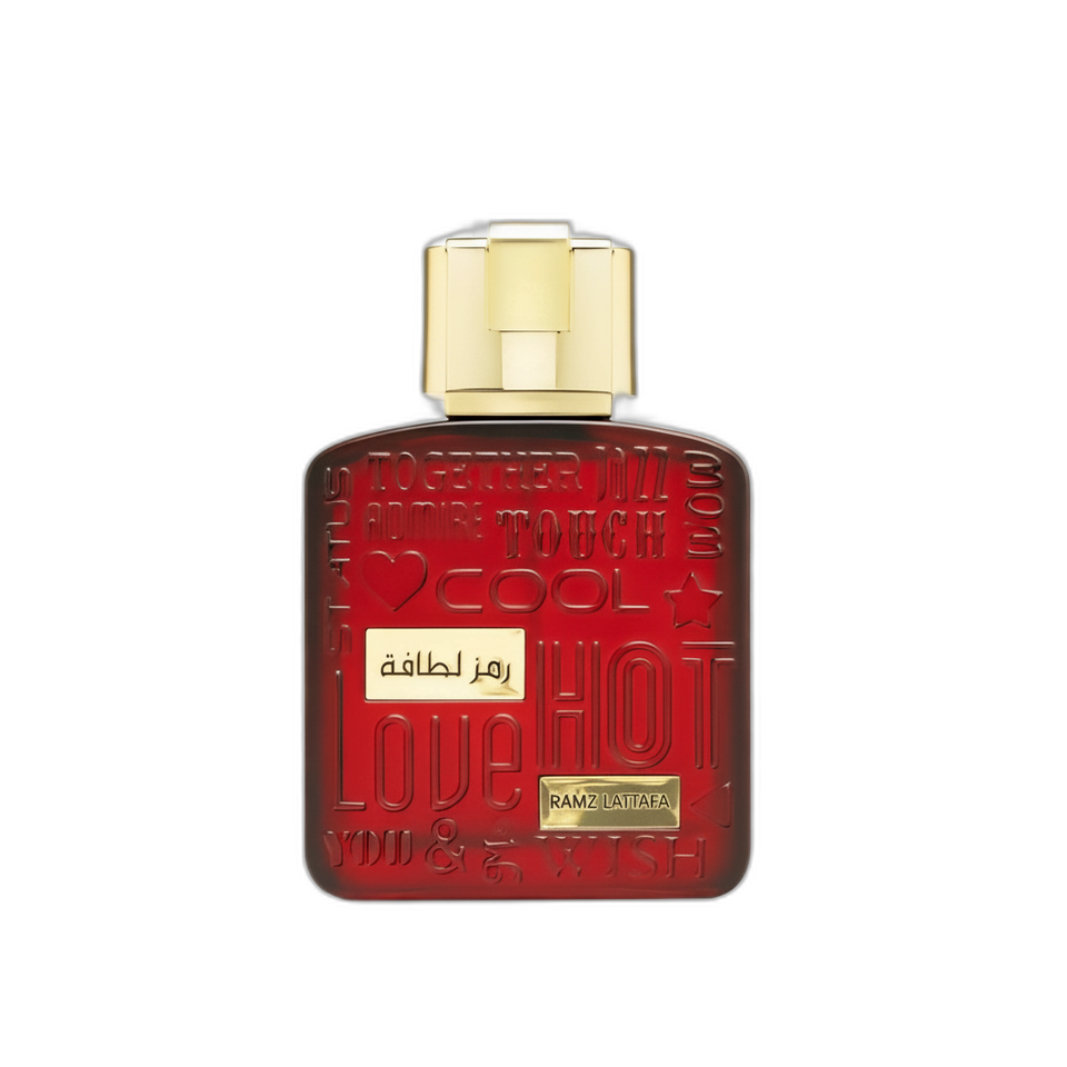 Lattafa Ramz Gold Lattafa 100ml eau de parfum bottle — Perfume Studio