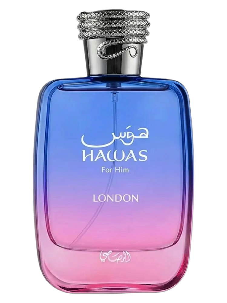 Rasasi Hawas London 100ml eau de parfum bottle — Perfume Studio