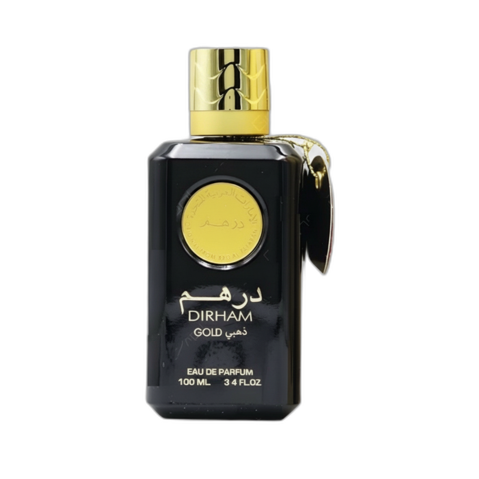 Dirham Gold eau de parfum bottle — Perfume Studio