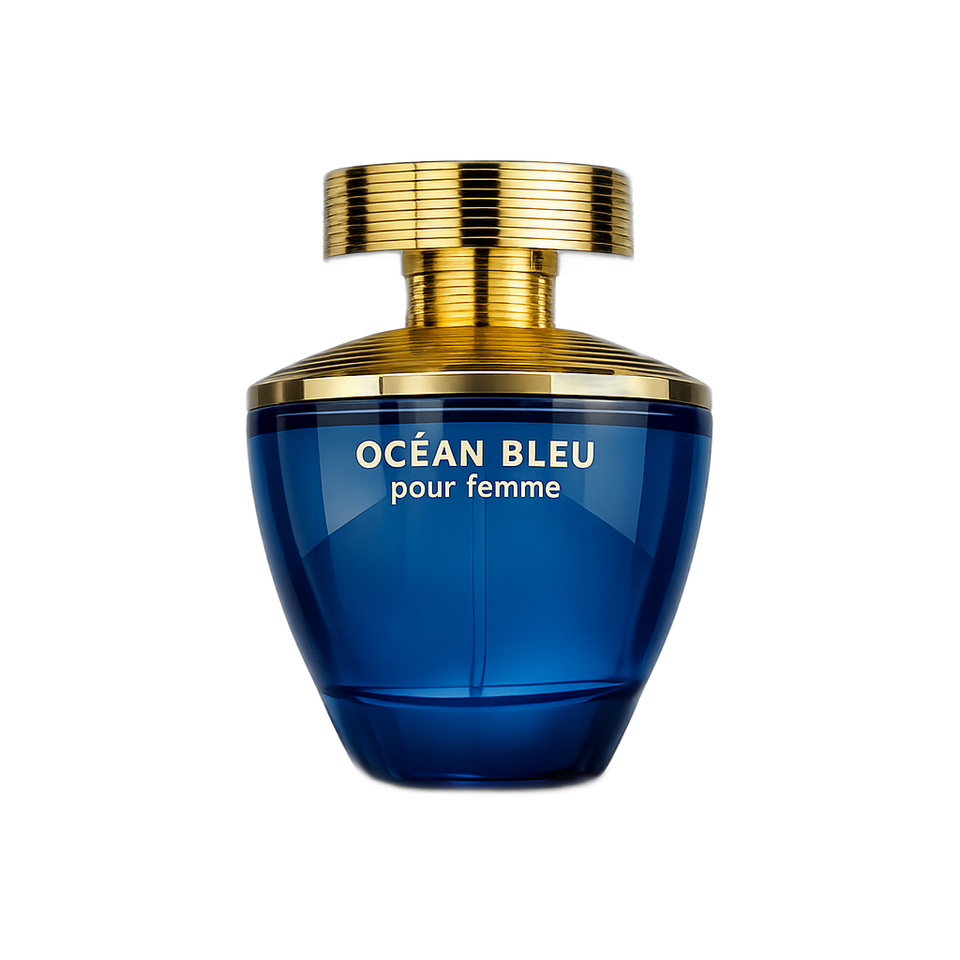 Fragrance World Versus Ocean Blue 100ml eau de parfum bottle — Perfume Studio