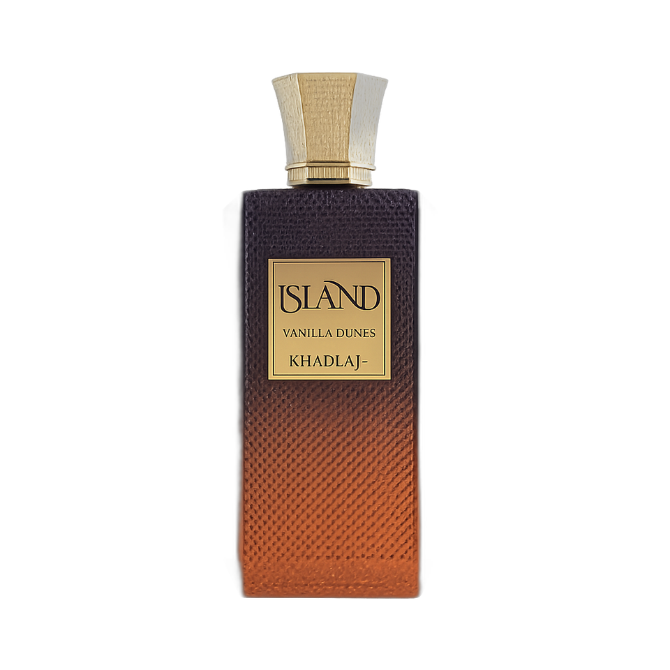 Khadlaj Island Vanilla Dunes 100ml eau de parfum bottle — Perfume Studio