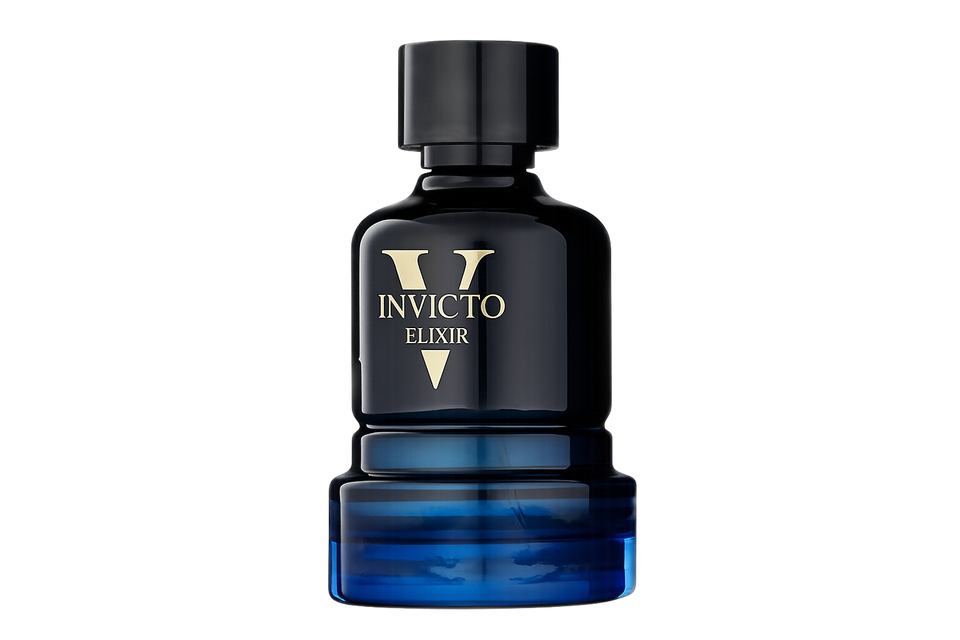 Fragrance World Invicto Victorious Elixir 100ml eau de parfum bottle — Perfume Studio