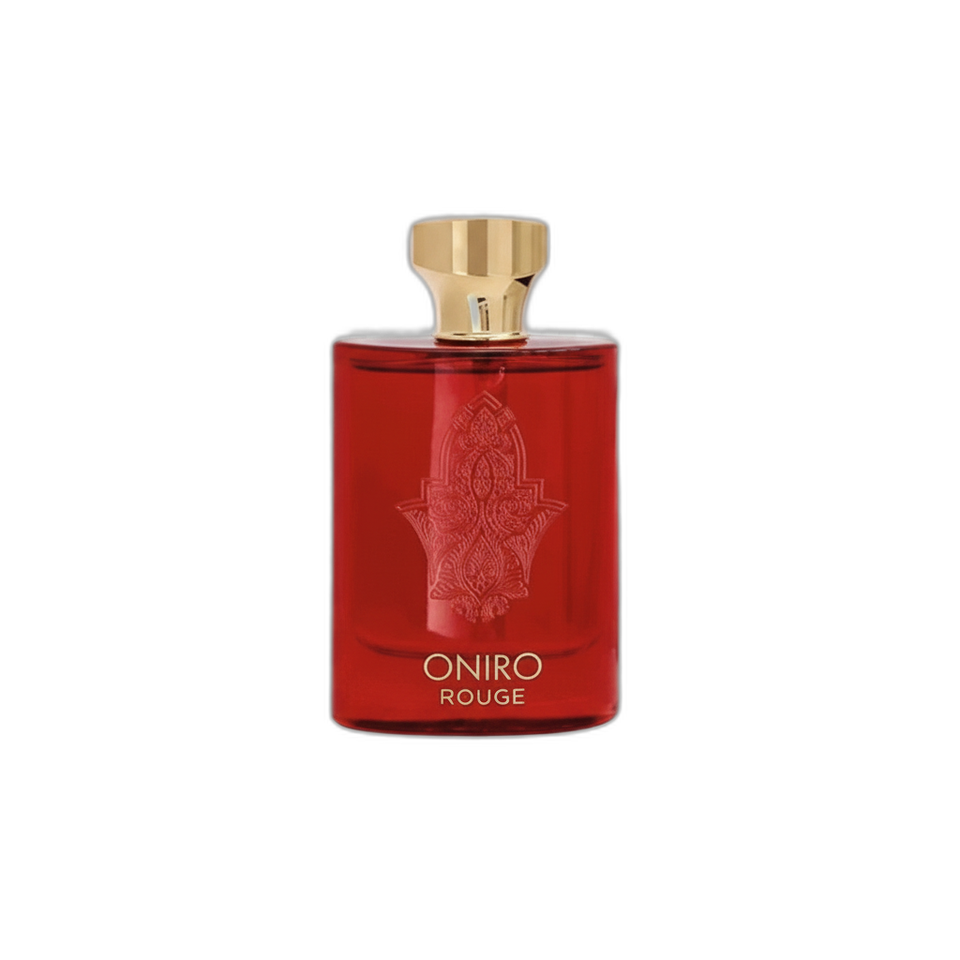 Fragrance World Oniro Rouge 100ml eau de parfum bottle — Perfume Studio